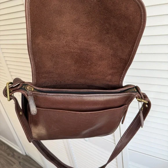 Vintage Coach Patricia Legacy Shoulder Bag Brown Flap 9951 - Picture 8 of 12